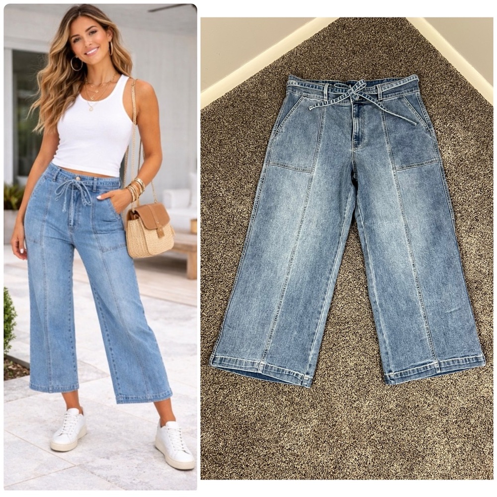 HUDSON Wide Leg Crop Jean 14/34